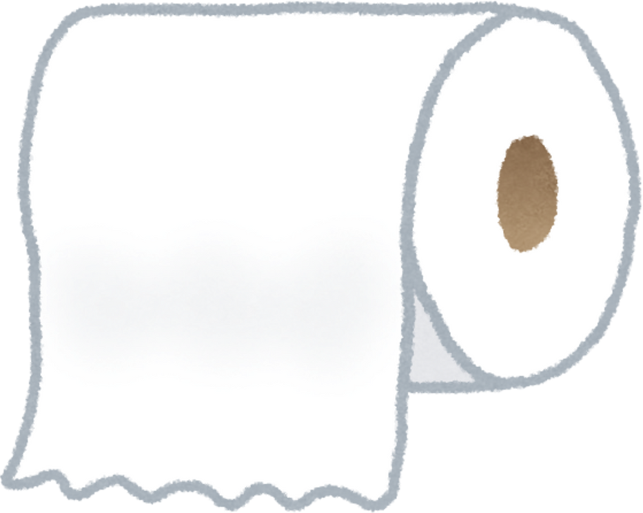 Illustration of a Roll of Toilet Paper